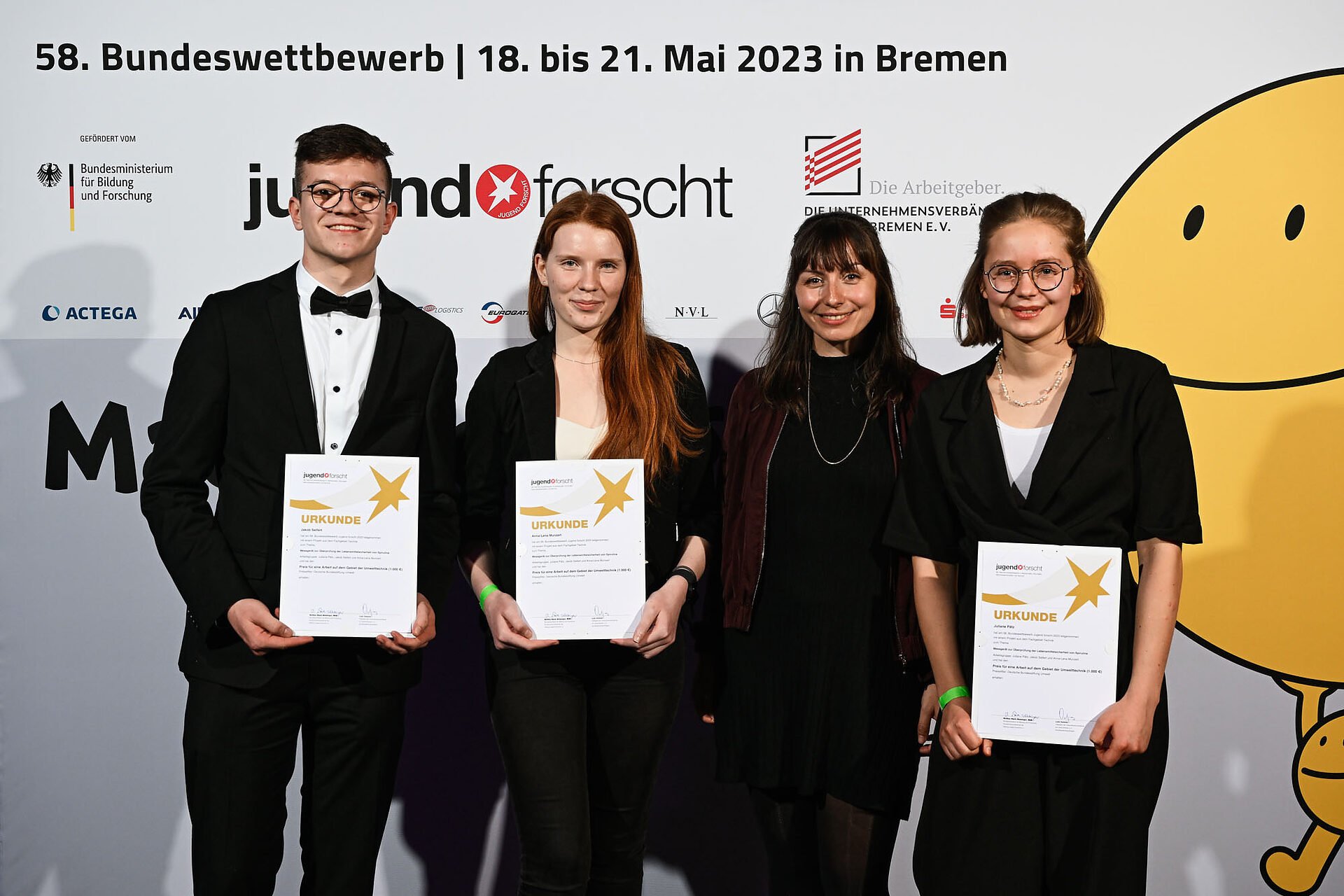 Bundeswettbewerb Jugend forscht 2023 in Bremen Nutzung honorarfrei