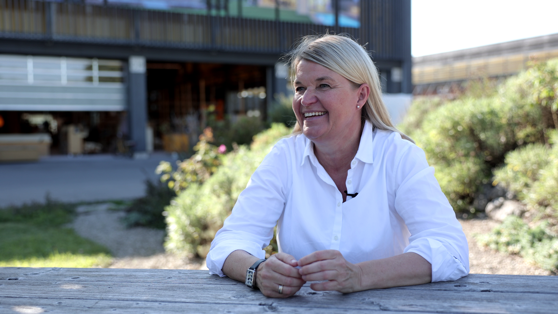 Dagmar Fritz-Kramer, Baufritz, im Interview mit der DBU, ©Mirco Dreger_DBU